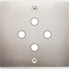 MODELEC - Façade Confidence Laiton Nickel Satine Simple P4 à Vis