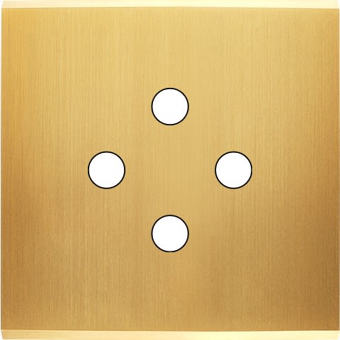 MODELEC - Façade Confidence Laiton Satine Simple 4 Push