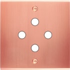 MODELEC - Façade Confidence Laiton Cuivre Satine Simple P4 à Vis