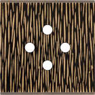 MODELEC - Façade Fascination Laiton Fauve Simple 4 Push