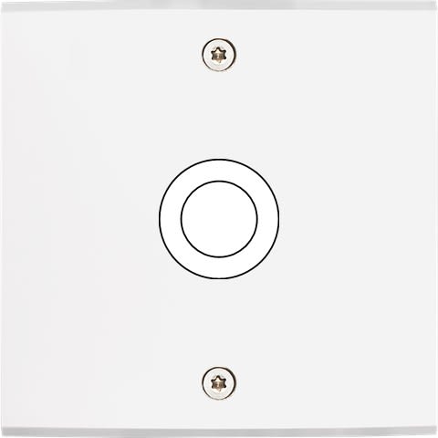 MODELEC - Façade Confidence Laiton Blanc Mat Simple 1 Gros Push à Vis