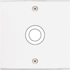 MODELEC - Façade Confidence Laiton Blanc Mat Simple 1 Gros Push à Vis