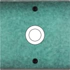 MODELEC - Façade Fascination Laiton Jade Simple 1 Gros Push à Vis