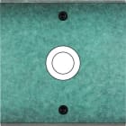 MODELEC - Façade Fascination Laiton Jade Simple 1 Gros Push à Vis