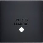 MODELEC - Facade Confidence Laiton Noir Simple Guichet Lumineux Portemagnetique