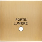 MODELEC - Façade Confidence Laiton Brosse Simple Guichet Lumineux Portemagnetique