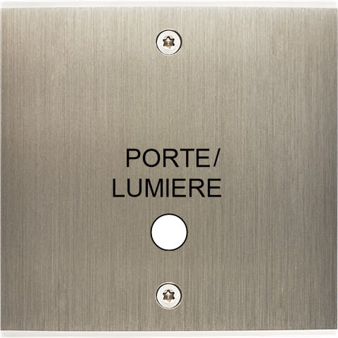 MODELEC - Façade Confidence Laiton Acier Brosse Simple Guichet Portea Vis