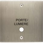 MODELEC - Façade Confidence Laiton Acier Brosse Simple Guichet Portea Vis