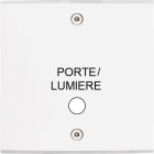 MODELEC - Façade Confidence Laiton Blanc Mat Simple Guichet Portea Vis