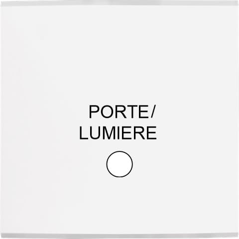 MODELEC - Façade Confidence Laiton Blanc Simple Guichet Lumineux Porte