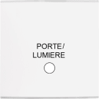 MODELEC - Façade Confidence Laiton Blanc Simple Guichet Lumineux Porte