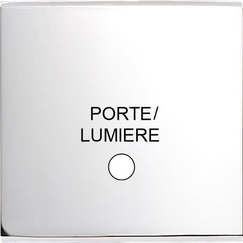 MODELEC - Façade Confidence Laiton Chrome Simple Guichet Lumineux Porte