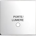 MODELEC - Façade Confidence Laiton Chrome Simple Guichet Lumineux Porte