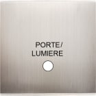 MODELEC - Façade Confidence Laiton Nickel Satine Simple Guichet Lumineux Porte