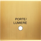 MODELEC - Façade Confidence Laiton Satine Simple Guichet Lumineux Porte