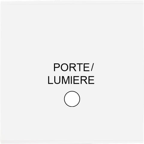 MODELEC - Façade Confidence Laiton Blance Email Simple Guichet Lumineux Porte