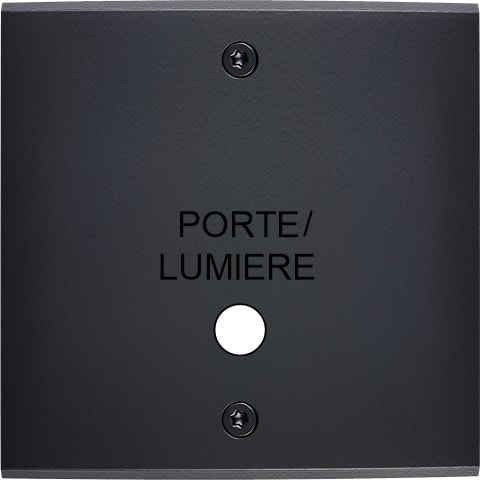 MODELEC - Façade Confidence Laiton Noir Mat Simple Guichet Lumiere à Vis