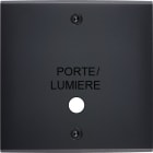 MODELEC - Façade Confidence Laiton Noir Mat Simple Guichet Lumiere à Vis