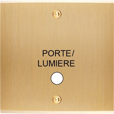 MODELEC - Façade Confidence Laiton Brosse Simple Guichet Lumiere à Vis