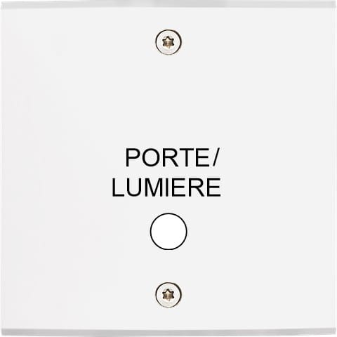 MODELEC - Façade Confidence Laiton Blanc Mat Simple Guichet Lumiere à Vis