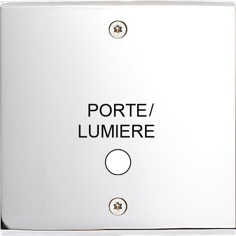 MODELEC - Façade Confidence Laiton Chrome Simple Guichet Lumiere à Vis
