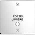 MODELEC - Façade Confidence Laiton Chrome Simple Guichet Lumiere à Vis