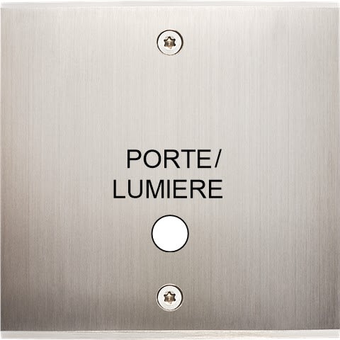 MODELEC - Façade Confidence Laiton Nickel Satine Simple Guichet Lumiere à Vis