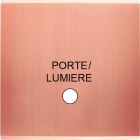 MODELEC - Façade Confidence Laiton Cuivre Satine Simple Guichet Lumineux Lumiere Magnet