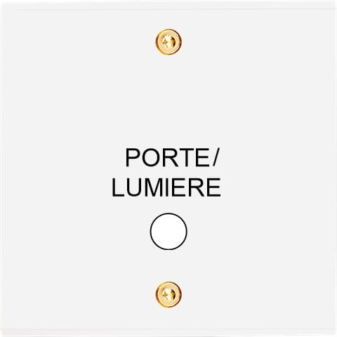 MODELEC - Façade Confidence Laiton Blanc Email Simple Guichet Lumiere à Vis
