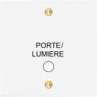 MODELEC - Façade Confidence Laiton Blanc Email Simple Guichet Lumiere à Vis