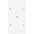 MODELEC - Façade Confidence Laiton Blanc Mat Double Verticale B1 à Vis