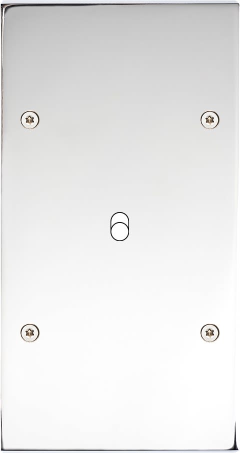 MODELEC - Façade Confidence Laiton Chrome Double Verticale B1 à Vis