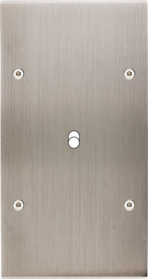 MODELEC - Façade Confidence Laiton Nickel Satine Double Verticale B1 à Vis