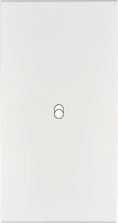 MODELEC - Façade Confidence Laiton Blanc Email Double Verticale B1