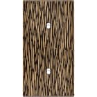 MODELEC - Façade Fascination Laiton Fauve Double Verticale B2