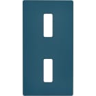 MODELEC - Façade "M" Gris Mat Double Verticale 1 Bouton 1 Bouton magnétique