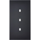 MODELEC - Façade Confidence Laiton Noir Double Verticale 3 Basculeurs