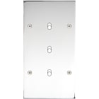 MODELEC - Façade Confidence Laiton Chrome Double Verticale B3 à Vis