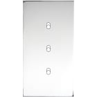 MODELEC - Façade Confidence Laiton Chrome Double Verticale 3 Basculeurs