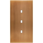 MODELEC - Façade Confidence Laiton Vieux Bronze Double Verticale 3 Basculeurs