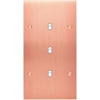 MODELEC - Façade Confidence Laiton Cuivre Satine Double Verticale B3 à Vis