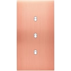 MODELEC - Façade Confidence Laiton Cuivre Satine Double Verticale 3 Basculeurs