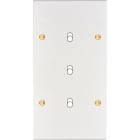 MODELEC - Façade Confidence Laiton Blanc Email Double Verticale B3 à Vis