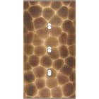 MODELEC - Façade Fascination Laiton Onde Double Verticale 3 Basculeurs