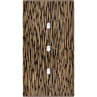 MODELEC - Façade Fascination Laiton Fauve Double Verticale 3 Basculeurs