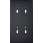 MODELEC - Façade Confidence Laiton Noir Mat Double Verticale B2+Led B2+Led Magnetique