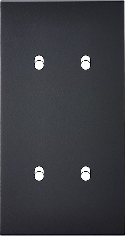 MODELEC - Façade Confidence Laiton Noir Double Verticale 4 Basculeurs