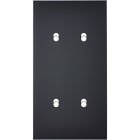 MODELEC - Façade Confidence Laiton Noir Double Verticale 4 Basculeurs