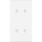 MODELEC - Façade Confidence Laiton Blanc Double Verticale 4 Basculeurs