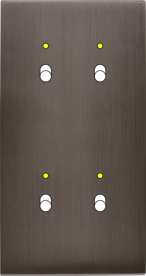 MODELEC - Façade Confidence Laiton Canon De Fusil Double Verticale B2+Led B2+Led Magnet